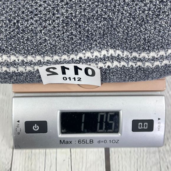 Talbots Sweater Women Size XL Gray Stripe Long Sleeve Winter Pullover - Picture 13 of 13